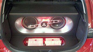 Customized Speakers on Car Trunk — Modesto, CA — Car Audio Depot