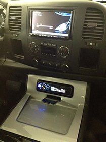 Car Interior With New DVD Setup — Modesto, CA — Car Audio Depot