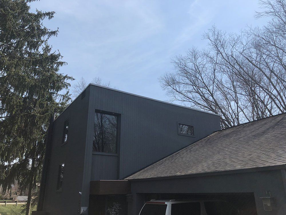 modern grey home
