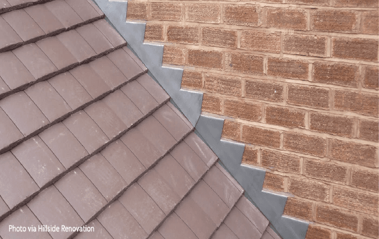 lead work and tiles