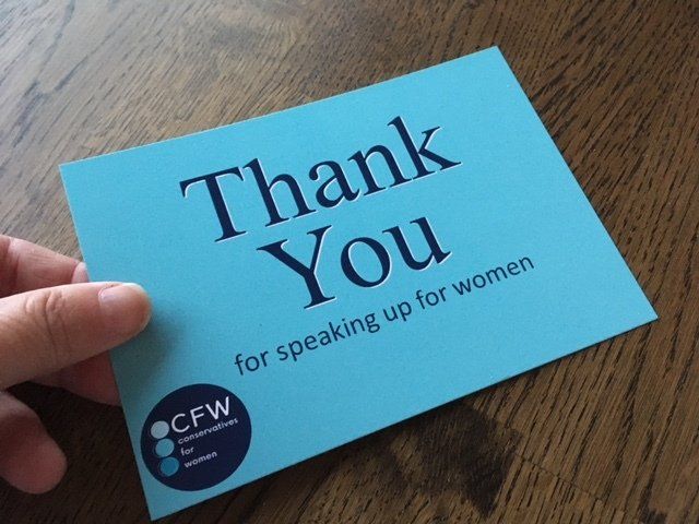 Thank you postcard