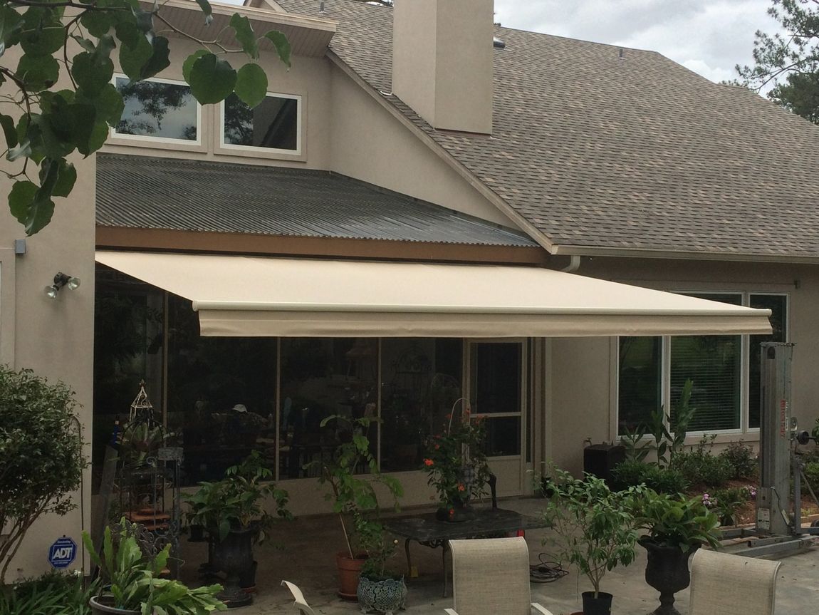 Retractables — Retractable White Awning in Chalmette, LA