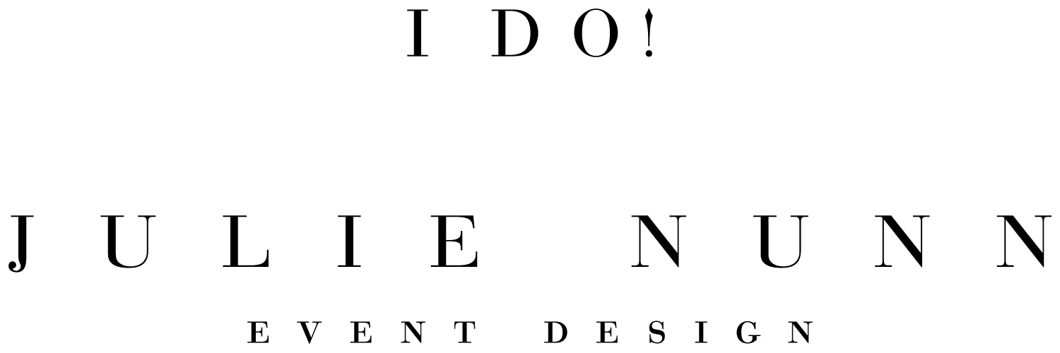 A logo for julie nunn event design is shown on a white background.