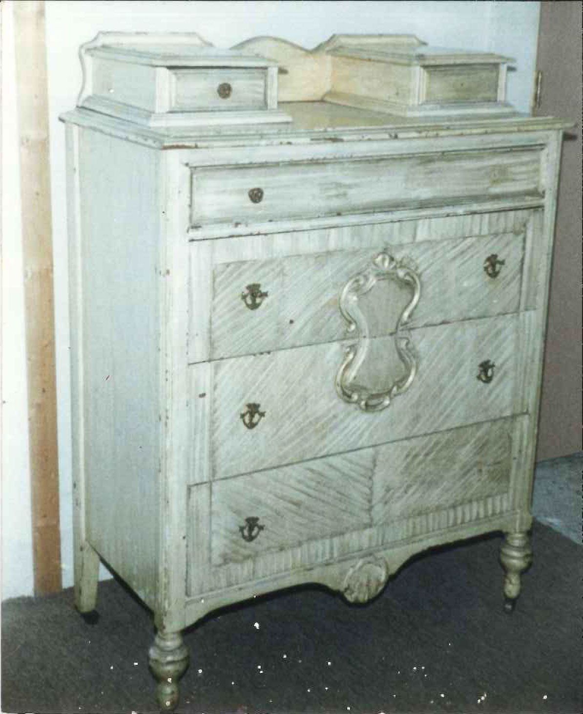 dresser before furniture restoration