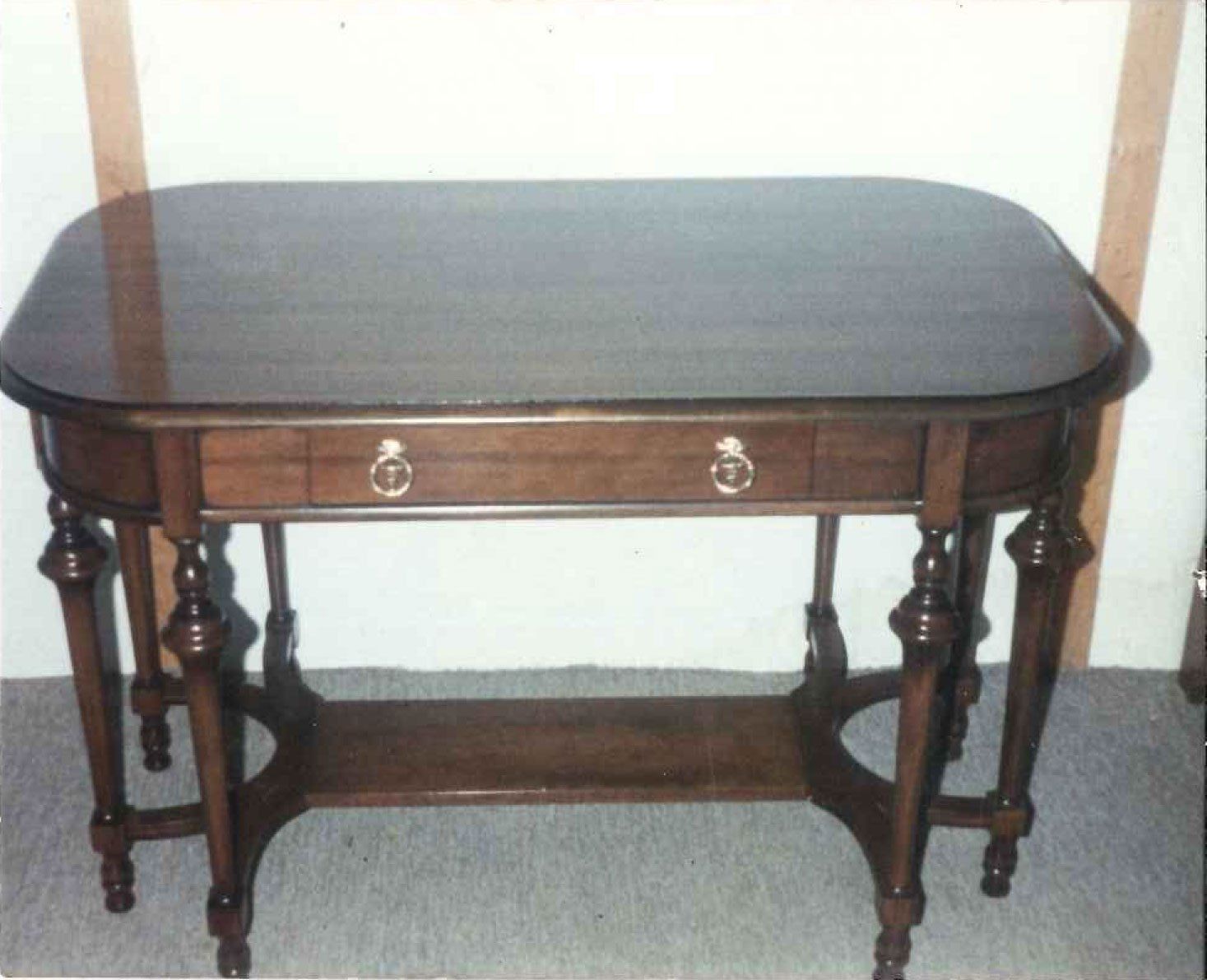 wood table after furniture repair