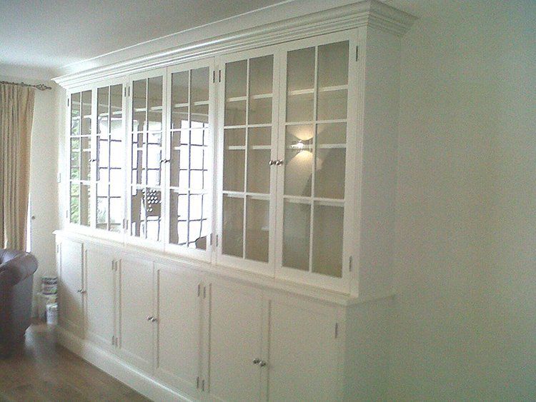 wooden cabinets