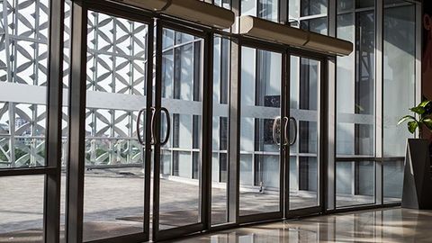 Glass Door of Modern Building — Glass Door in Alamosa, CO