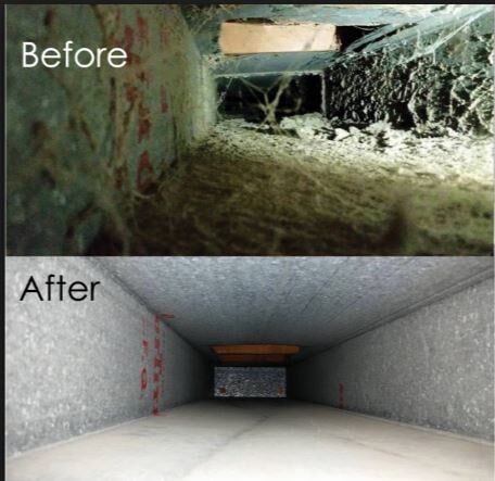 Before and After Comparison of an Air Vent — Cypress, CA — Golden State Environmental