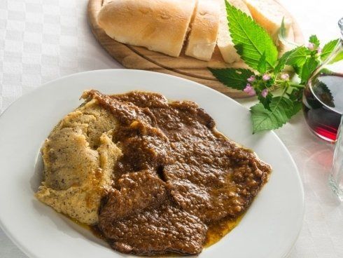 Brasato con polenta