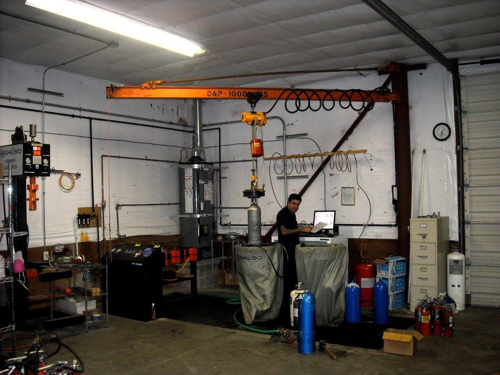Hydrostatic Test — Olympia, WA — Amerisafe A technician doing hydrostatic testing for a company serving Tacoma, WA