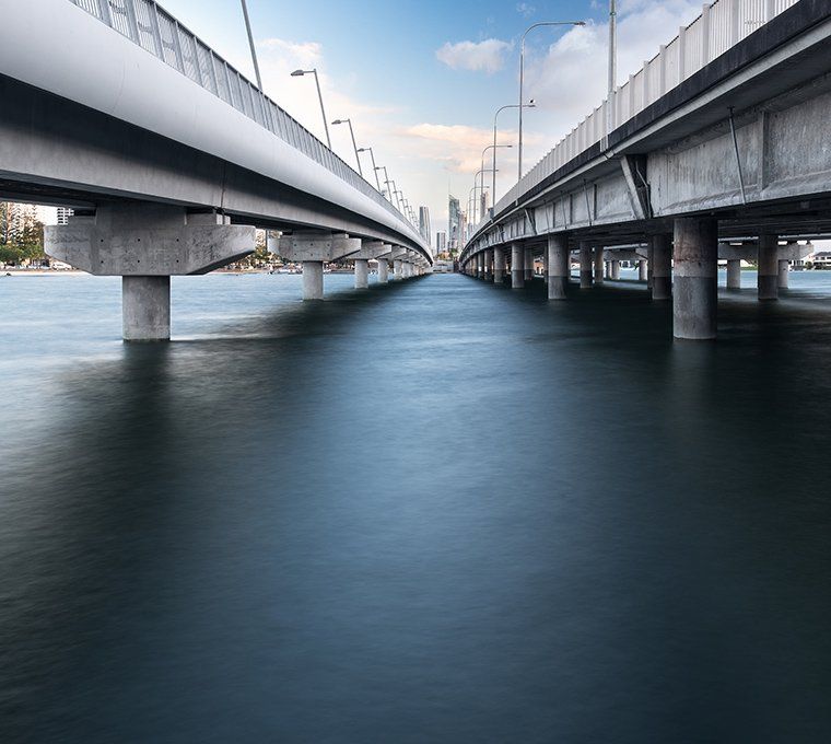 Perspective View Below the Southport Sundale Bridge — Safe N Sound Locksmiths in Varsity Lakes, QLD