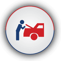 graphic of car mechanic repairing