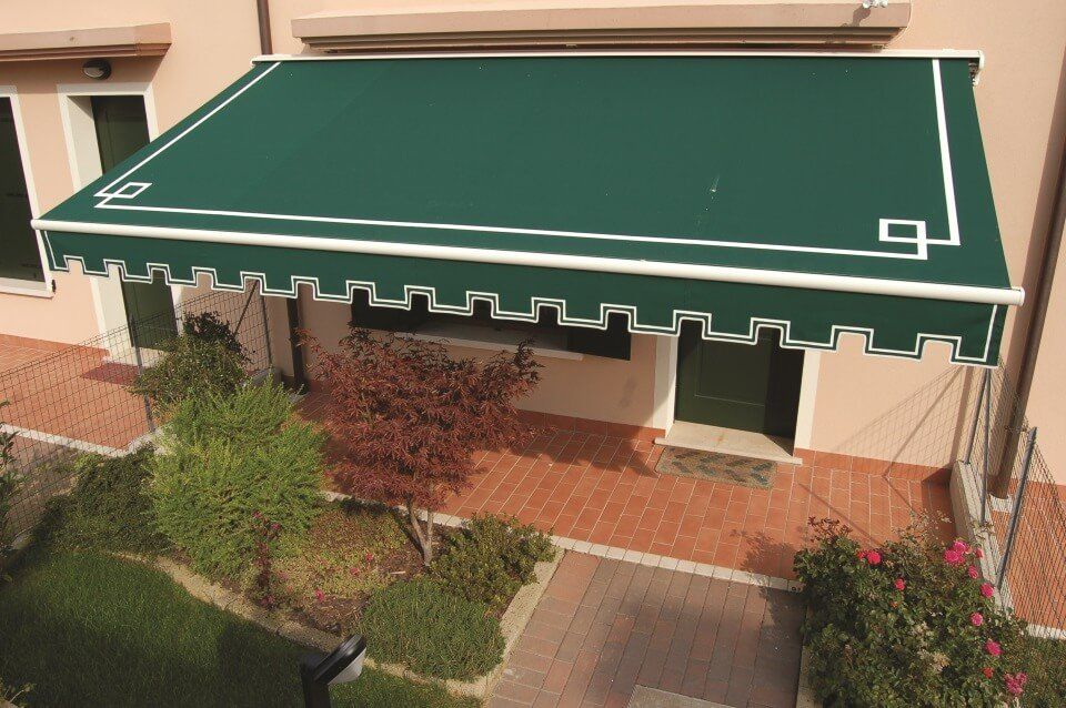 tenda da sole verde