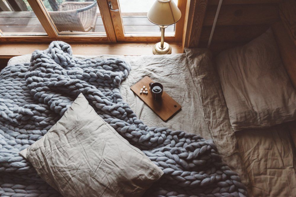 letto matrimoniale in bed and breakfast