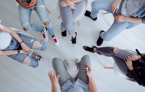 Victims Impact — High Angle Of Persons In A Meeting in Springfield, MO Victims Impact — High Angle Of Persons In A Meeting in Springfield, MO