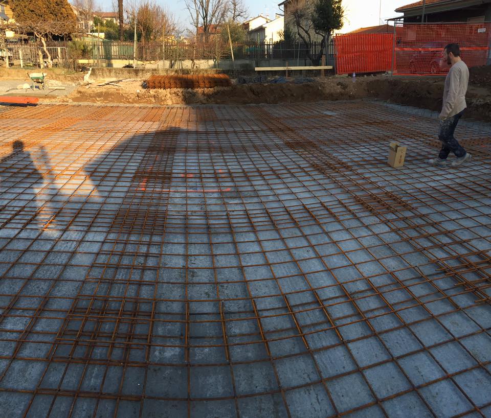 griglia di costruzione in ferro