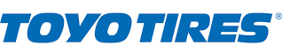 TOYO TIRES blue logo on white background
