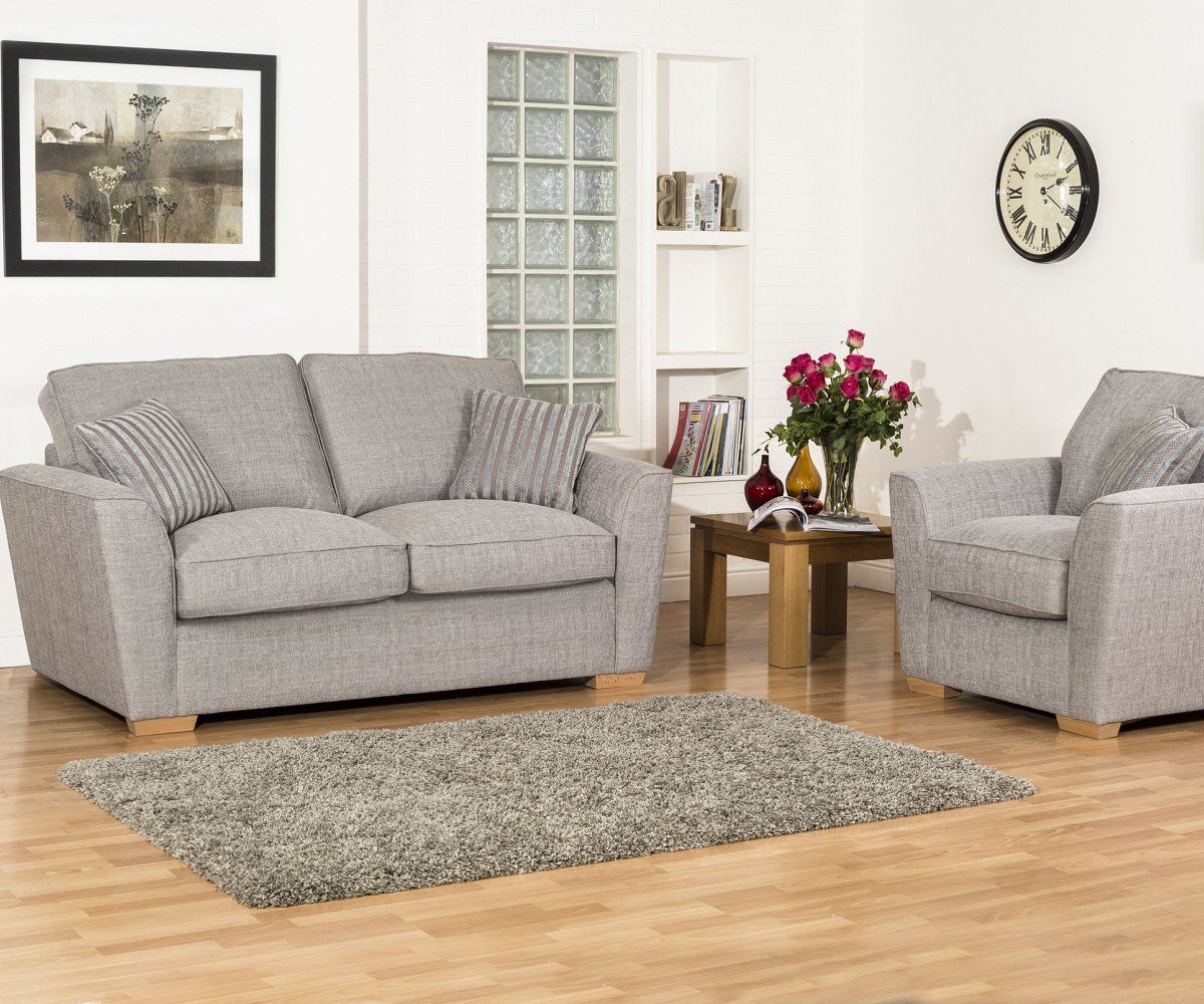 Fabric sofa and chair