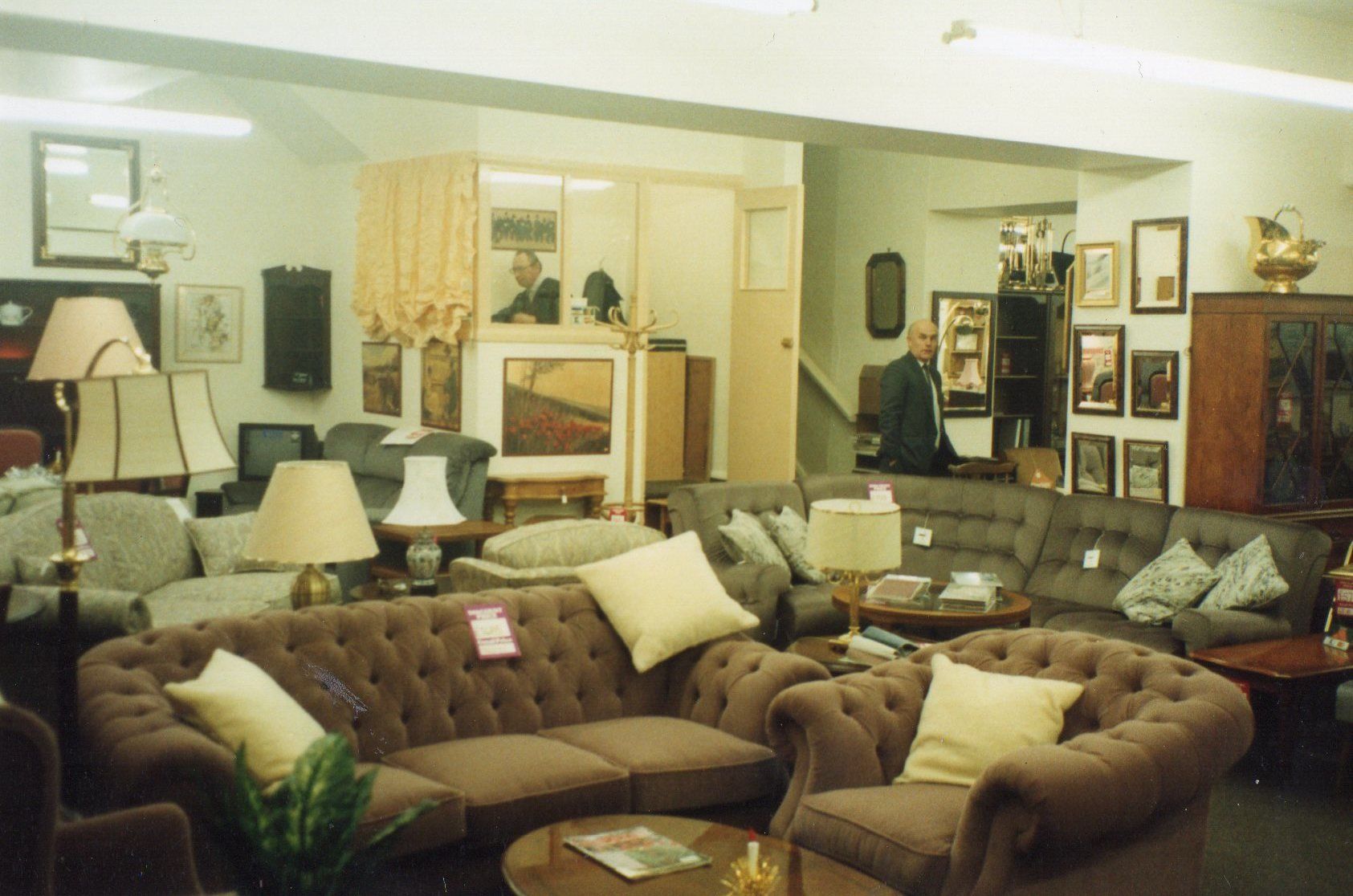 Staff working the shop floor in the 1990s