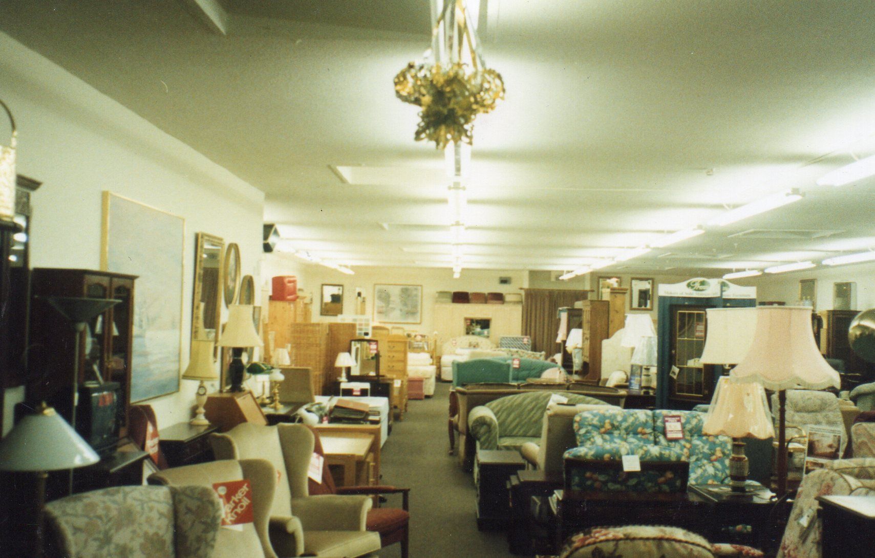 Ground floor display at Gwynedd's new furniture shop
