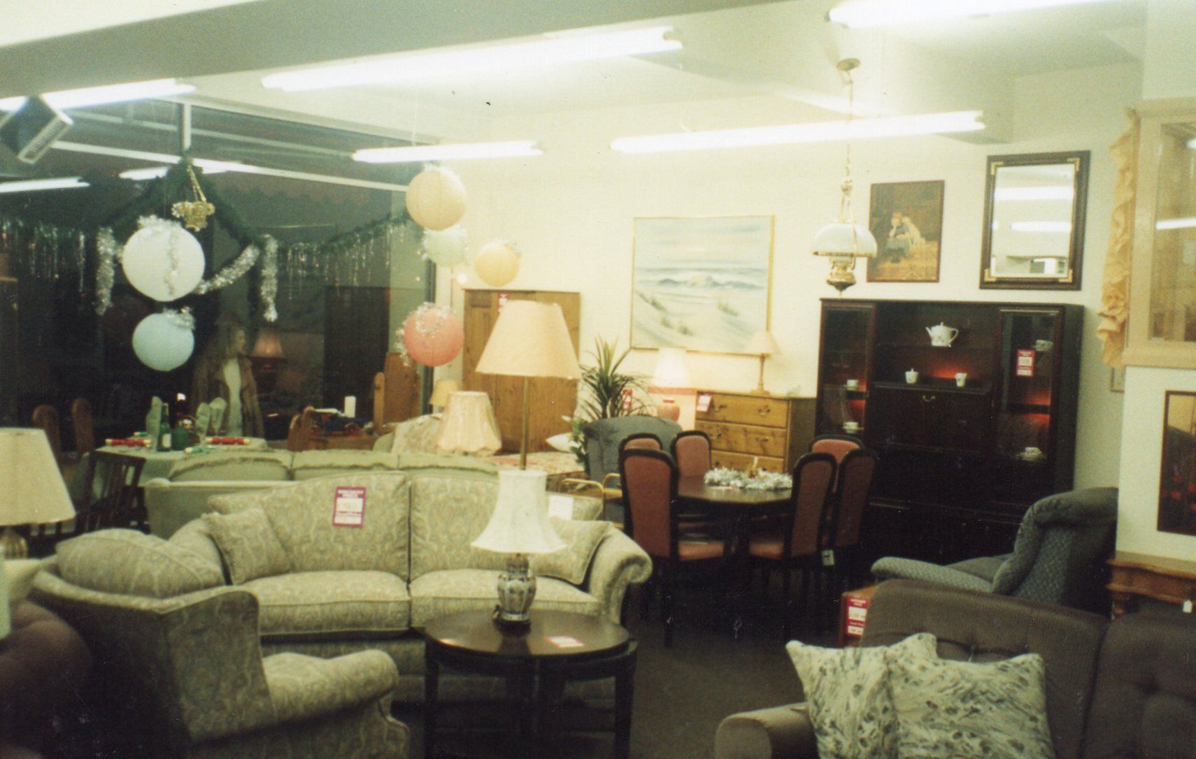 Ground floor display at North Wales' new furniture shop