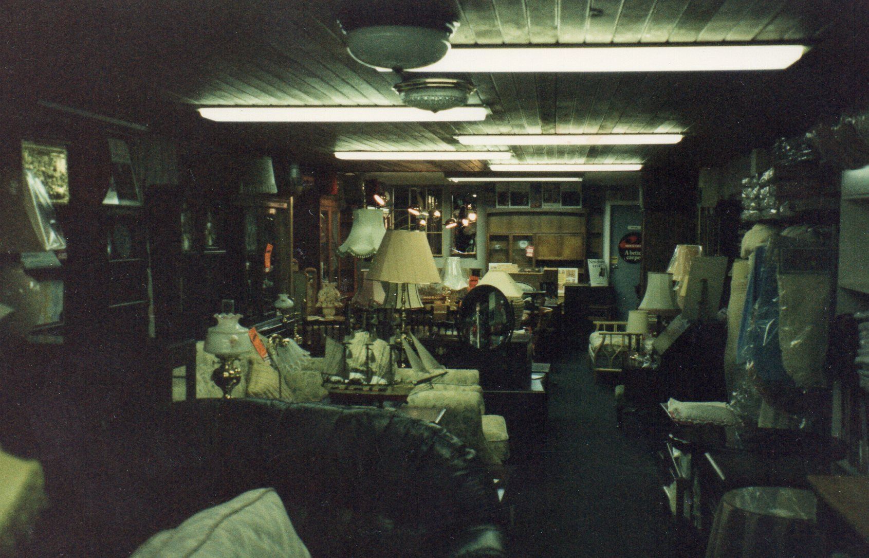 Furniture on display in 150 High Street