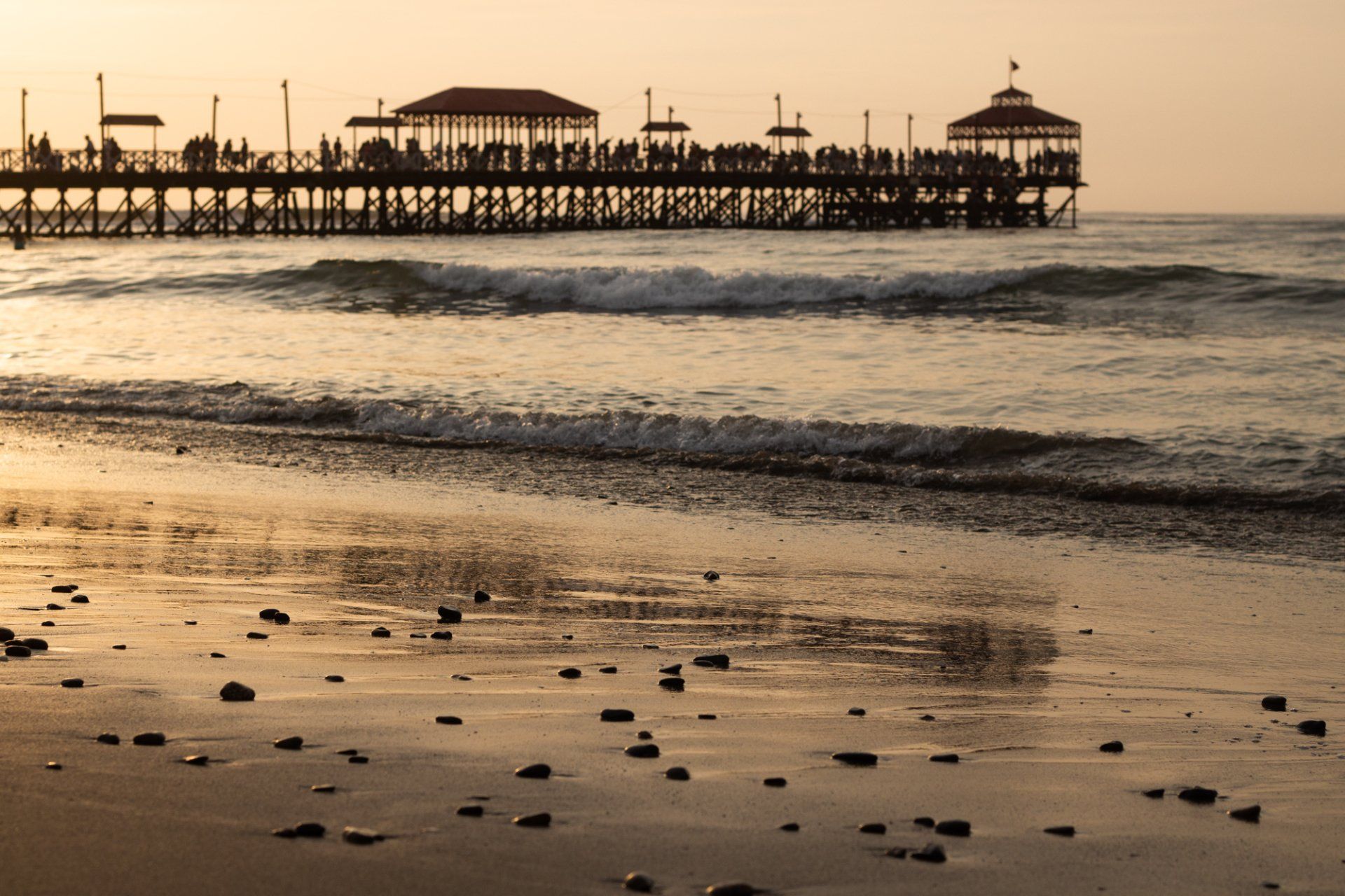 The famous pier in Huanchaco, Peru.