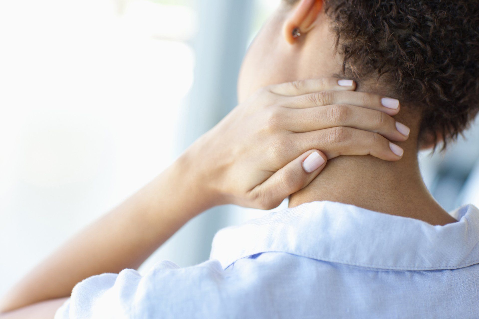 Woman with a Neck Injury — Hillsville, VA — Tolbert & Tolbert, LLP Woman with a Neck Injury — Hillsville, VA — Tolbert & Tolbert, LLP