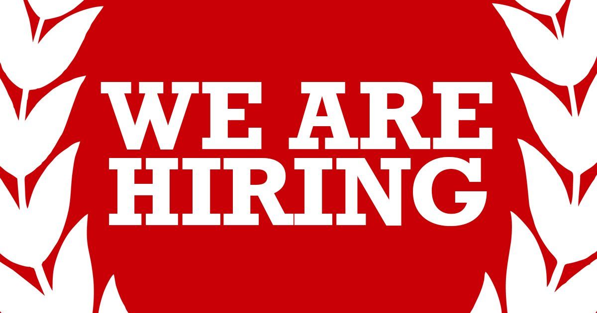 We are hiring