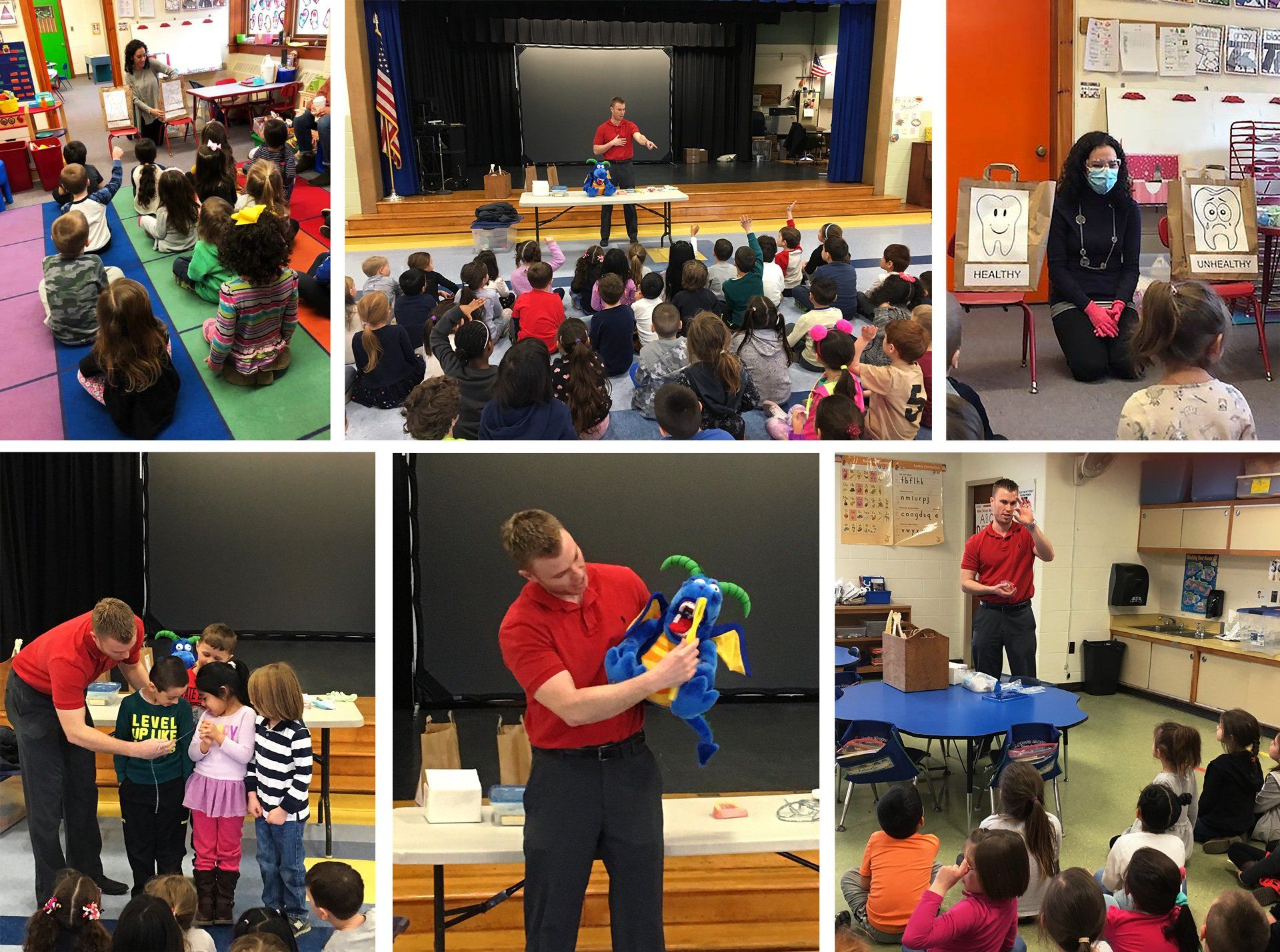 Dentist at Doyle Dental visiting local nurseries and elementary schools