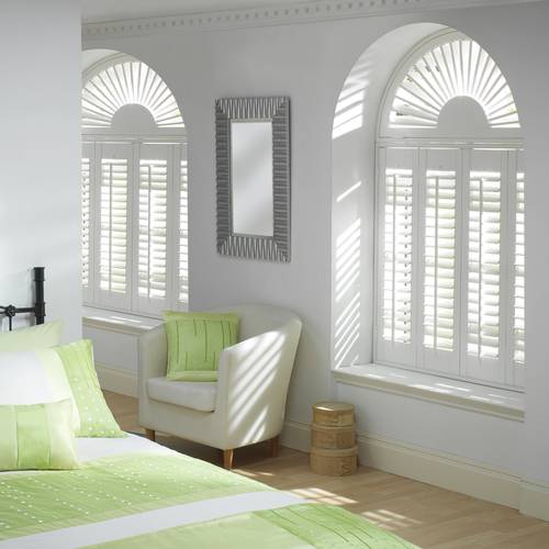 Arch window shutters