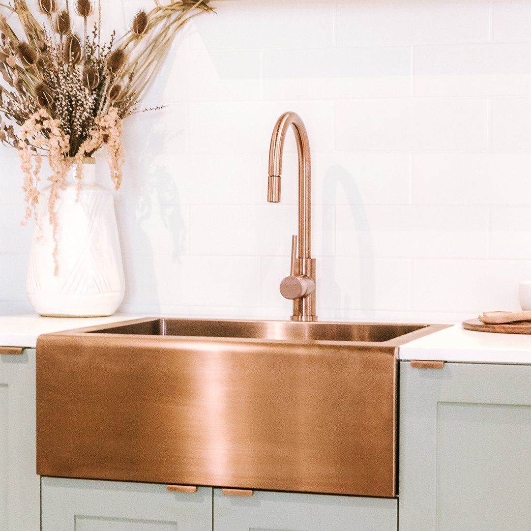 Belfast Kitchens single tub Copper Butler sink Belfast Kitchens single tub Copper Butler sink