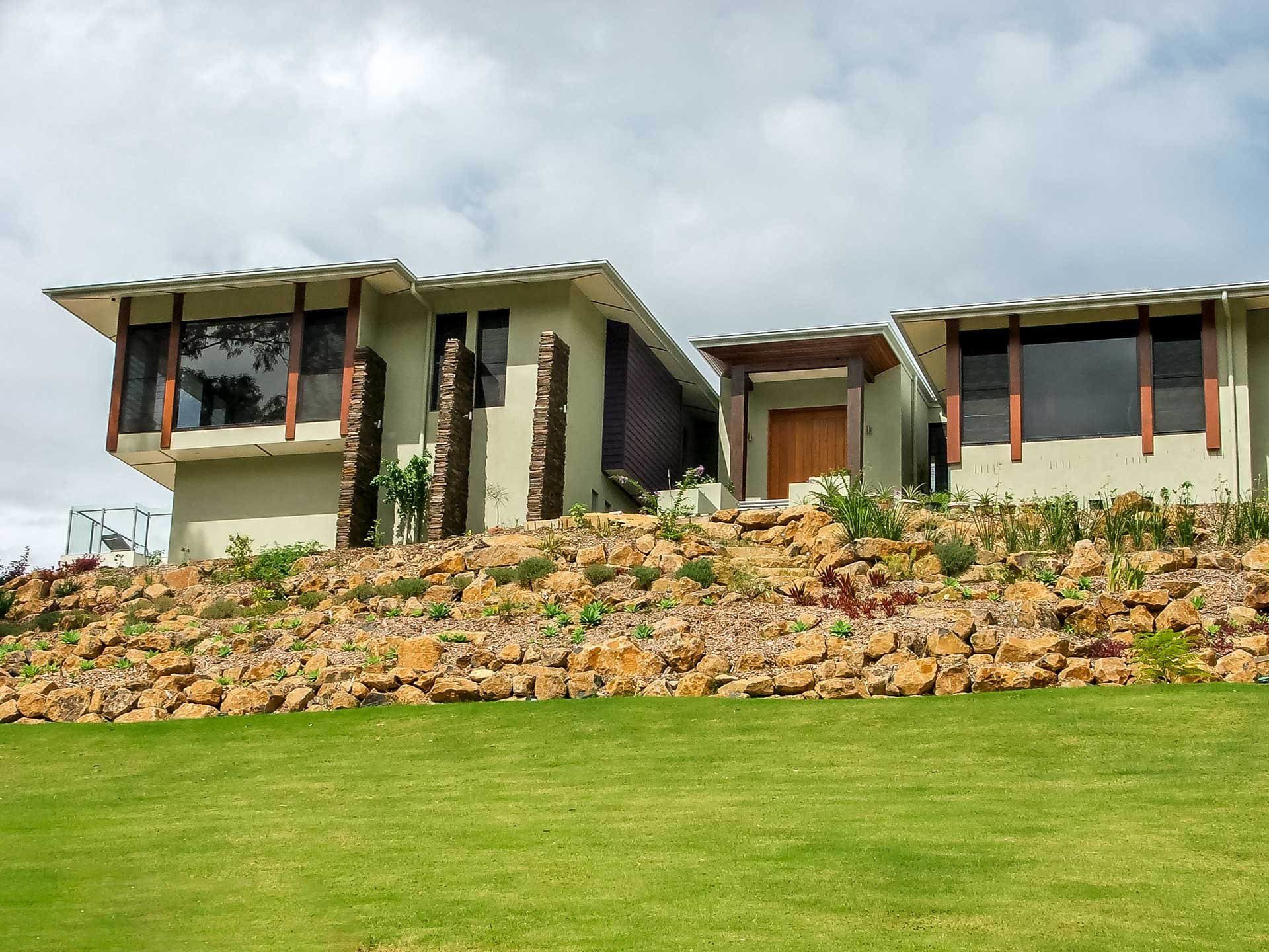 Architectural home built by Keystone Constructions