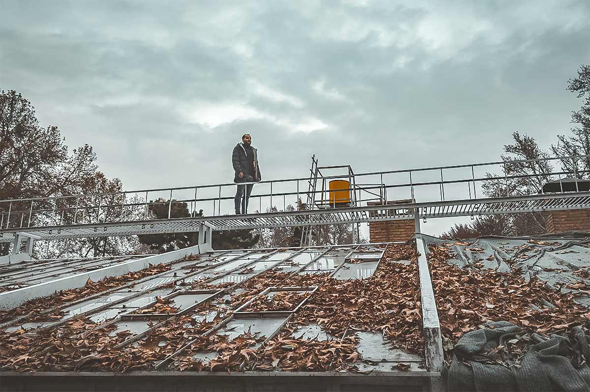 Check your roof and gutters for leaf matter and debris Check your roof and gutters for leaf matter and debris