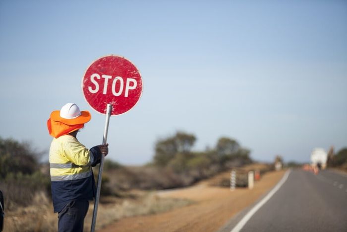 Construction Site on Street — Traffic Control Services in Bundaberg,QLD Construction Site on Street — Traffic Control Services in Bundaberg,QLD