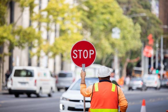 Directing Traffic — Traffic Control Services in Bundaberg,QLD Directing Traffic — Traffic Control Services in Bundaberg,QLD