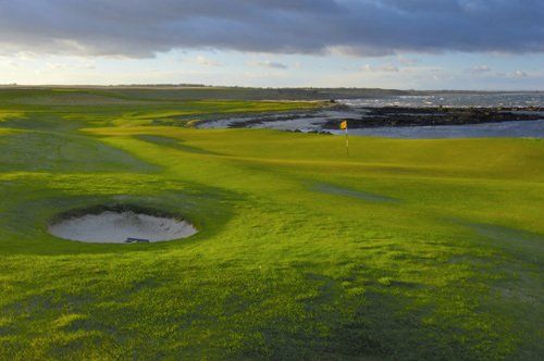 Third green at the golf course