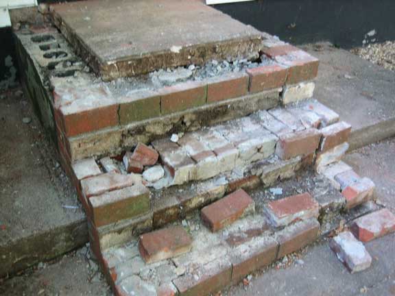 Stone Steps Before A-1 Affordable Construction in Clifton, NJ