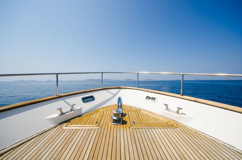Boat Deck — Boat On The Vast Ocean in Miami, FL Boat Deck — Boat On The Vast Ocean in Miami, FL
