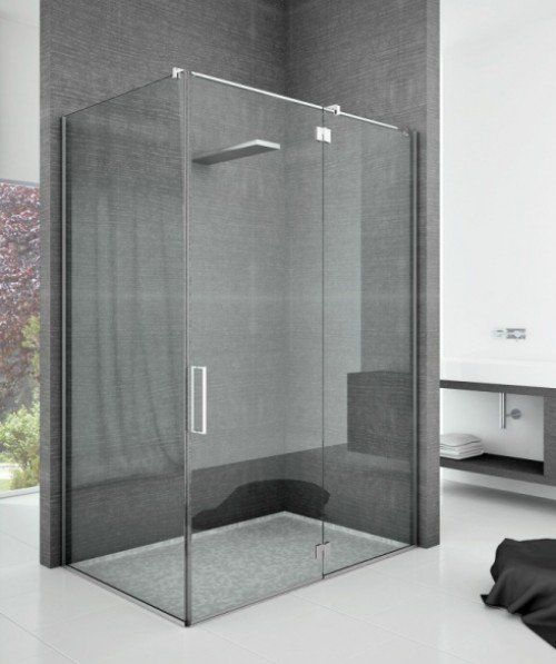 box doccia largo con vetrate resistenti
