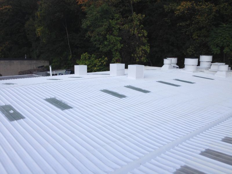 Fresh White Commercial Roofing System