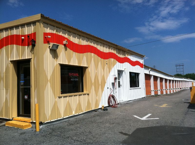 U-Haul Building with New Paint Scheme