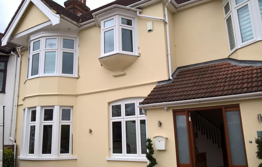 We supply and fit UPVC bay windows. We supply and fit bay windows on both floors of your property. Our UPVC bay windows are made to measure.
