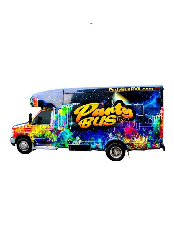 Party Bus RVA bus wraps richmond va