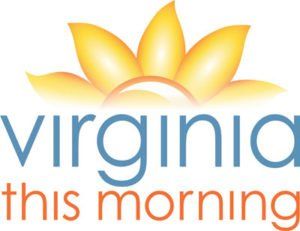 A logo for virginia this morning with a sun