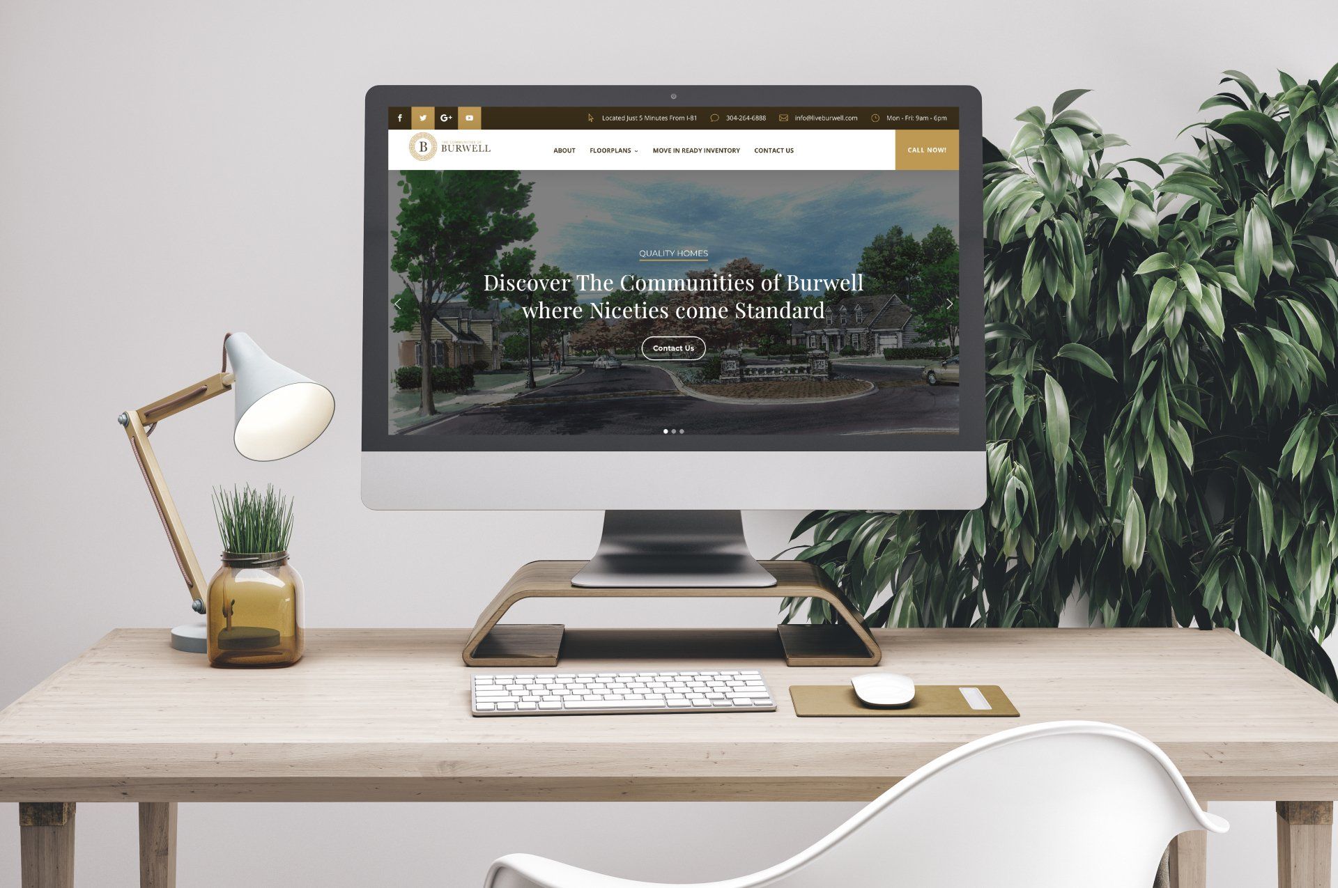 The Communities of Burwell website design