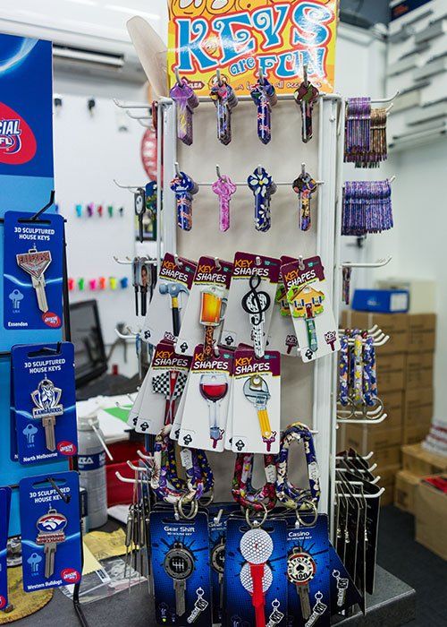 Range of Colourful and Fun Key Designs — Darwin Locksmiths & Hardware in Stuart Park NT Range of Colourful and Fun Key Designs — Darwin Locksmiths & Hardware in Stuart Park NT