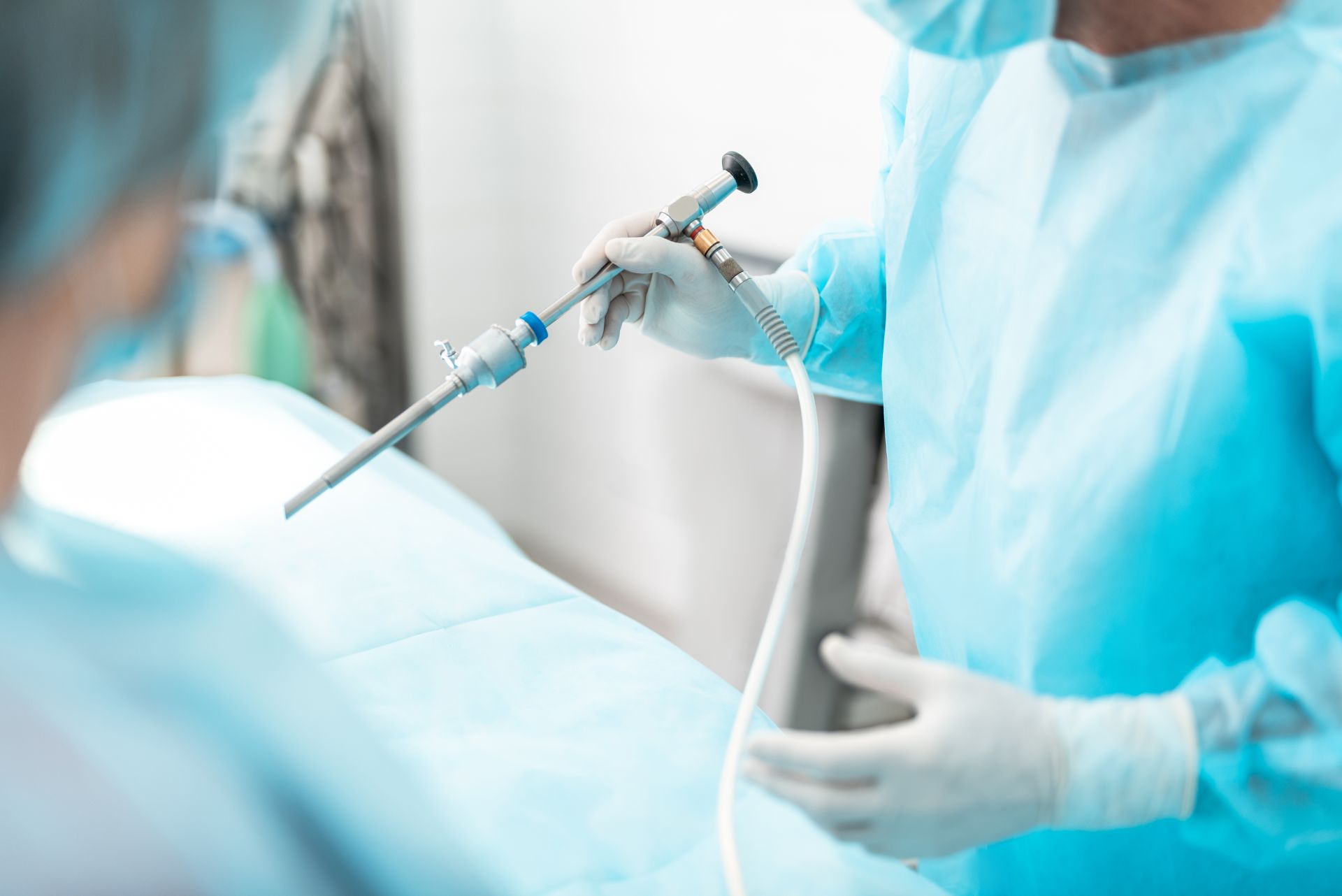 Doctor performing treatment