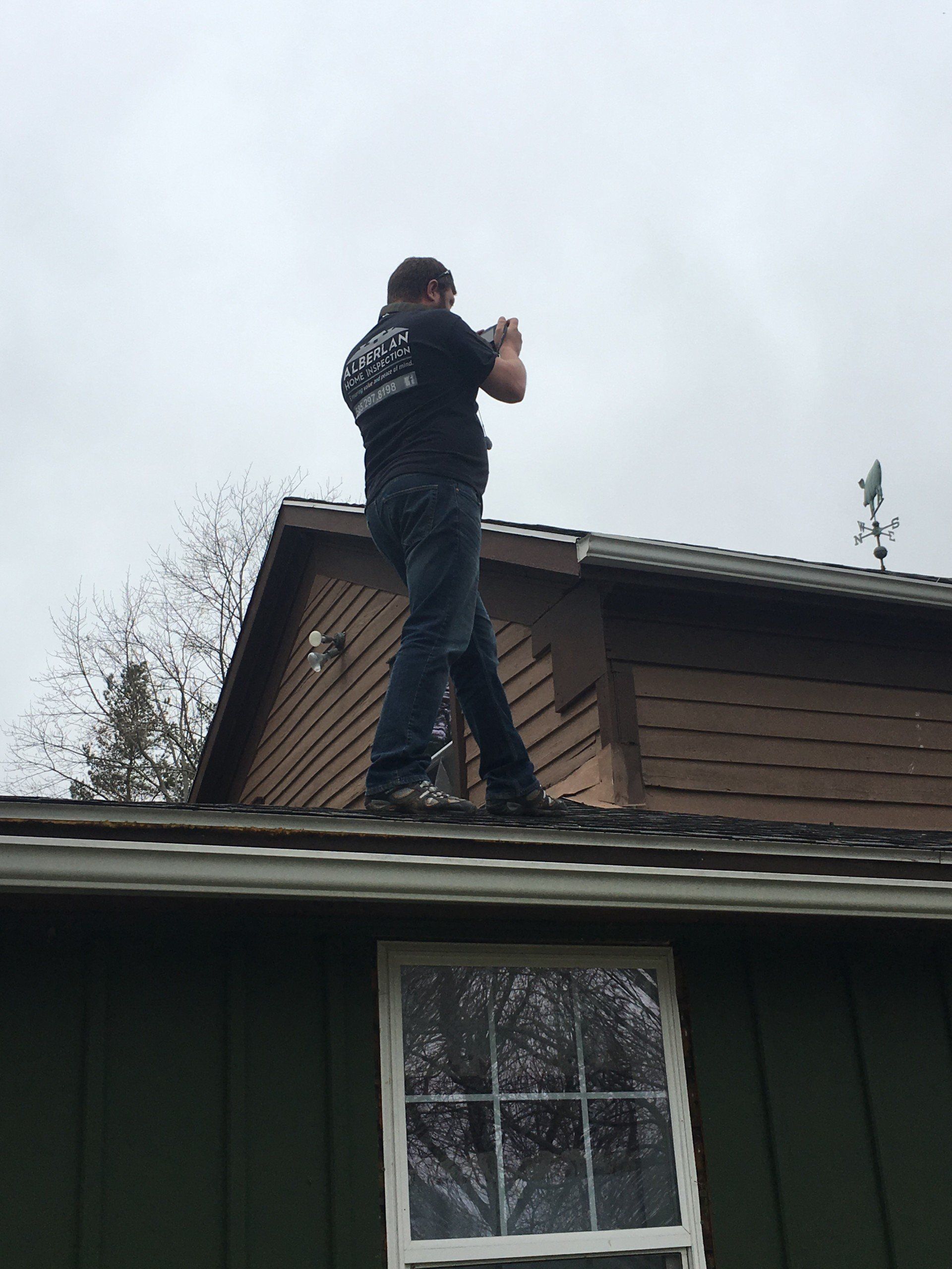 worker on roof