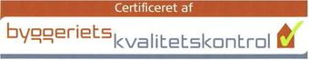 byggeriets kvalitetskontrol certificeringslogo